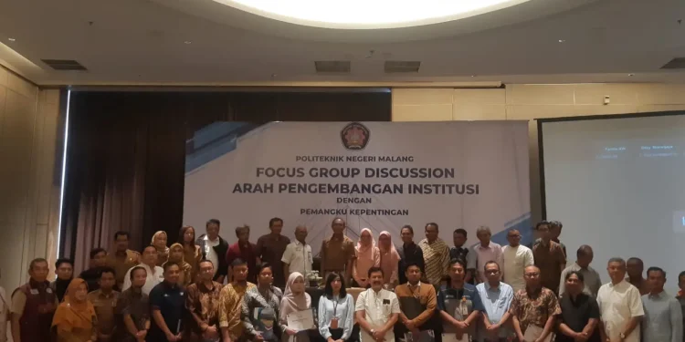 FGD Arah Pengembangan Insitusi yang diselenggarakan Polinema. (Foto/M Sholeh)