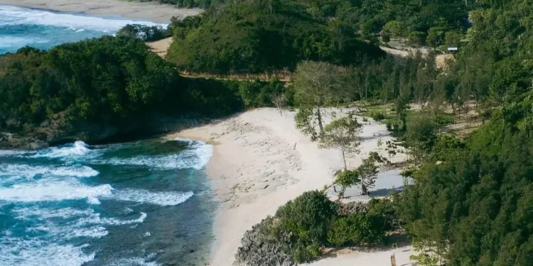 Pantai Tanjung Penyu di Malang yang menawarkan pemandangan alam memukau bagi wisatawan /Foto: Instagram @tanjungpenyu