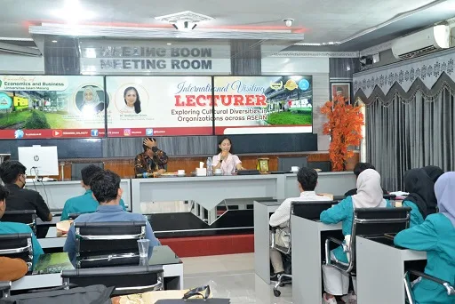 Acara guest lecture FEB UNISMA. Foto/dok Unisma