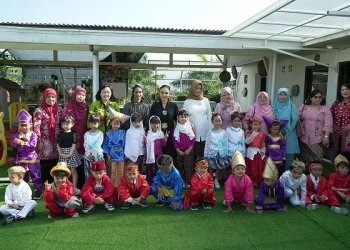 Ulang tahun PAUD Cahaya Permata Abadi dengan ‘Gebyar Gelar Karya P5’. Foto/ dok for TM