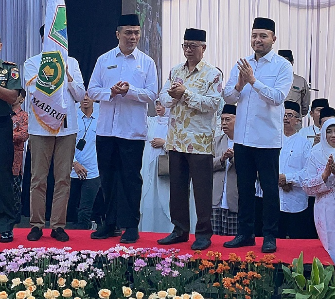 Acara pelepasan calon jemaah haji Kota Malang. Foto/dok for TM
