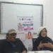 Penulis novel "Tak Kenal Maka Ta'aruf", Mim Yudiarto dan penulis skenario film, Widha Rositama yang merupakan dosen UIN Malang. (Foto/M Sholeh)