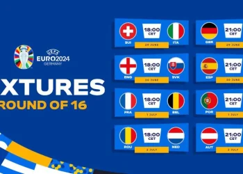 Jadwal lengkap babak 16 besar Euro 2024 yang akan dibuka laga Swiss vs Italia /Foto: dok.UEFA