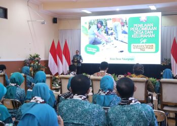 Penilaian lapang oleh Tim Penilai Provinsi Jawa Timur di Desa Tulungrejo, Kota Batu yang masuk nominasi 3 desa terbaik. Foto: Prokopim KWB