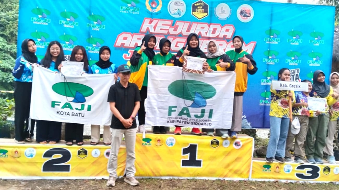 Atlet Kota Batu torehkan 6 gelar juara di Kejurprov Arung Jeram Jatim 2024. (Foto: FAJI Kota Batu)