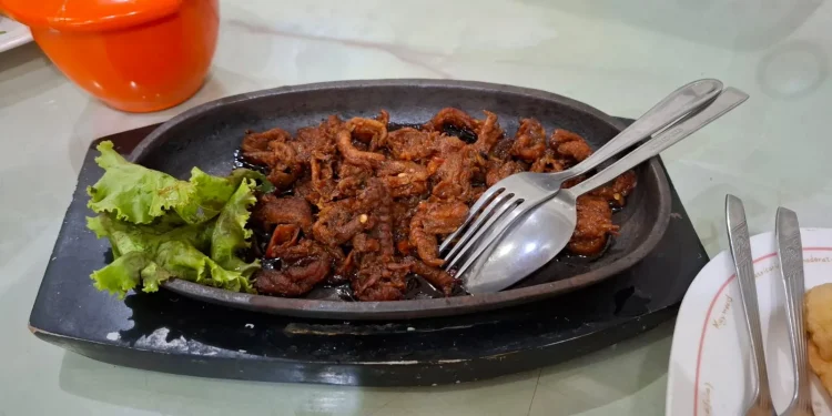 Menu krengsengan olahan ular kobra di Cobra Agung, Singosari, Kabupaten Malang. Foto: Aisyah Nawangsari Putri