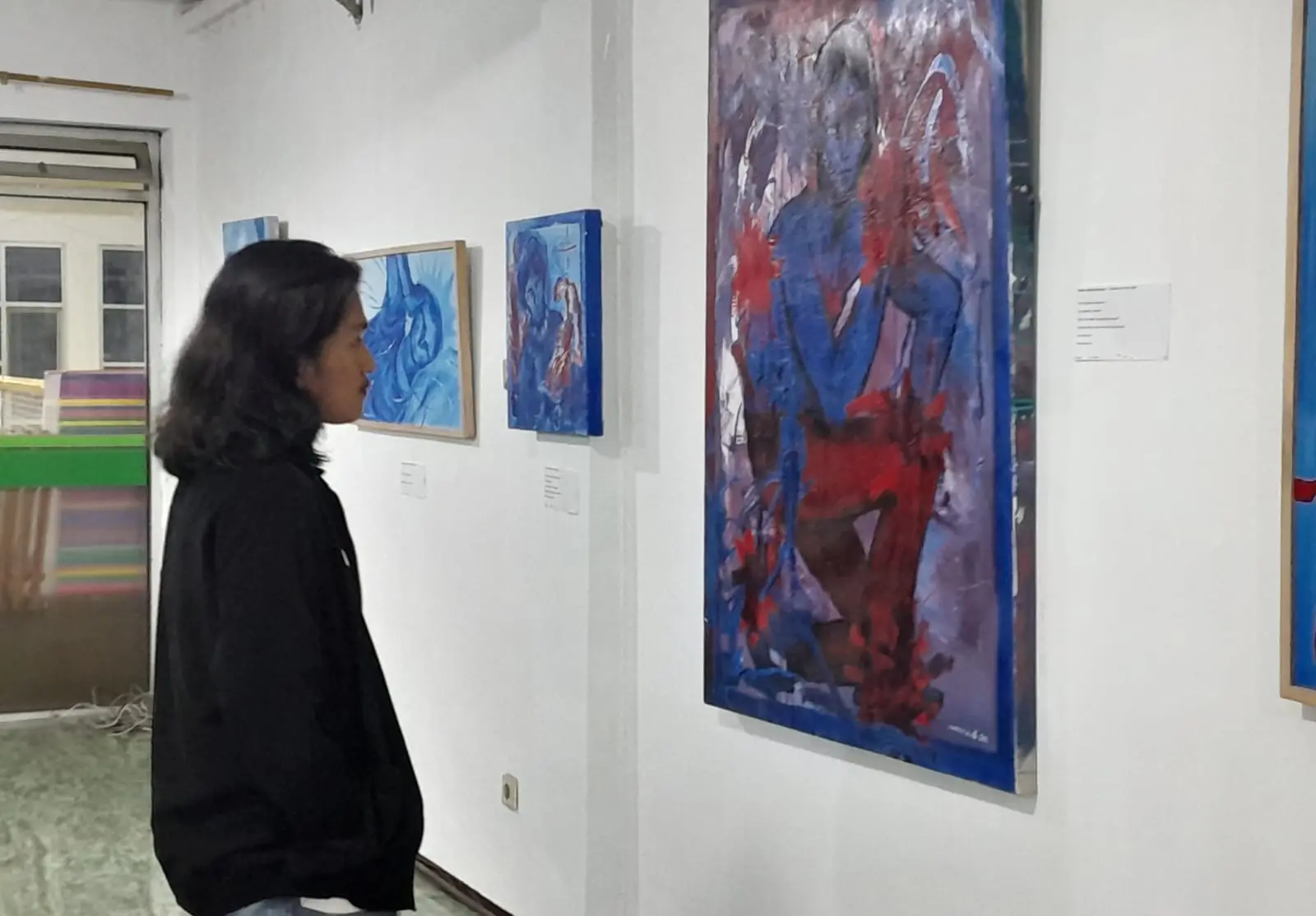 Bambang Suprapto gelar acara pameran tunggal ketiga bertajuk Dialog Dalam Diri /Foto: Tugumalang.id/Bagus Rachmad Saputra
