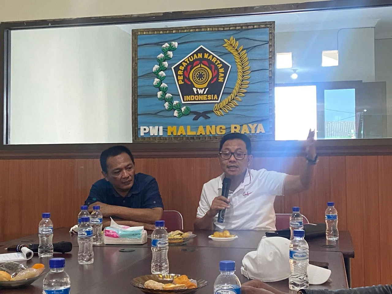 Mantan Wali Kota Malang, Sutiaji buka suara soal isu dirinya maju N1 atau Pilgub Jatim. (Foto/M Sholeh)