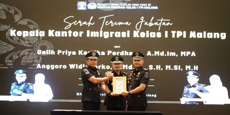 Sertijab Kepala Kantor Imigrasi Kelas I TPI Malang