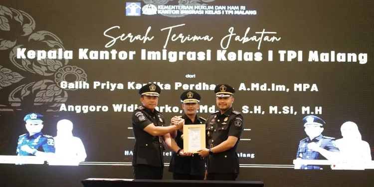 Sertijab Kepala Kantor Imigrasi Kelas I TPI Malang