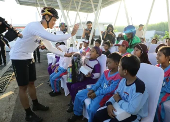 gowes,jurnalis,Hari Bhayangkara - Sambut Hari Bhayangkara Ke-78, Polres Malang Gelar Gowes Bareng Jurnalis Pos Malang