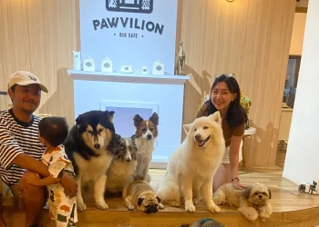 Pawvilion Dog Cafe Malang, tempat nongkrong dengan anjing di Kota Malang. Foto/Selfi