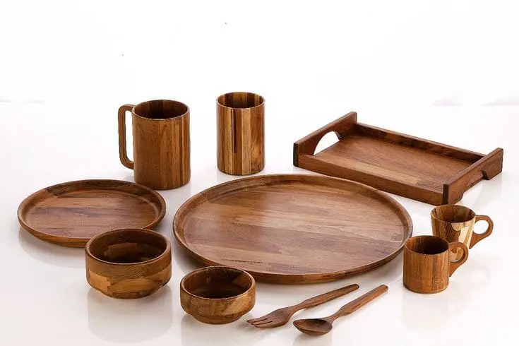 Perabotan dapur berbahan kayu. (Sumber: Pinterest)