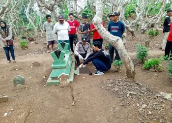 Lokasi penemuan jasad bayi perempuan di Ngajum. Foto: Polres Malang