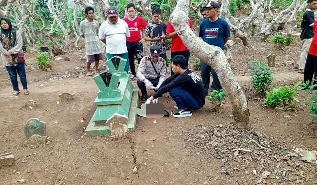Lokasi penemuan jasad bayi perempuan di Ngajum. Foto: Polres Malang