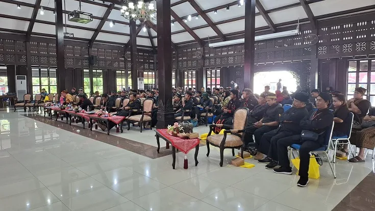Puluhan pegiat bantengan dari 33 kecamatan di Kabupaten Malang hadiri Workshop Bantengan. Foto: Aisyah Nawangsari Putri