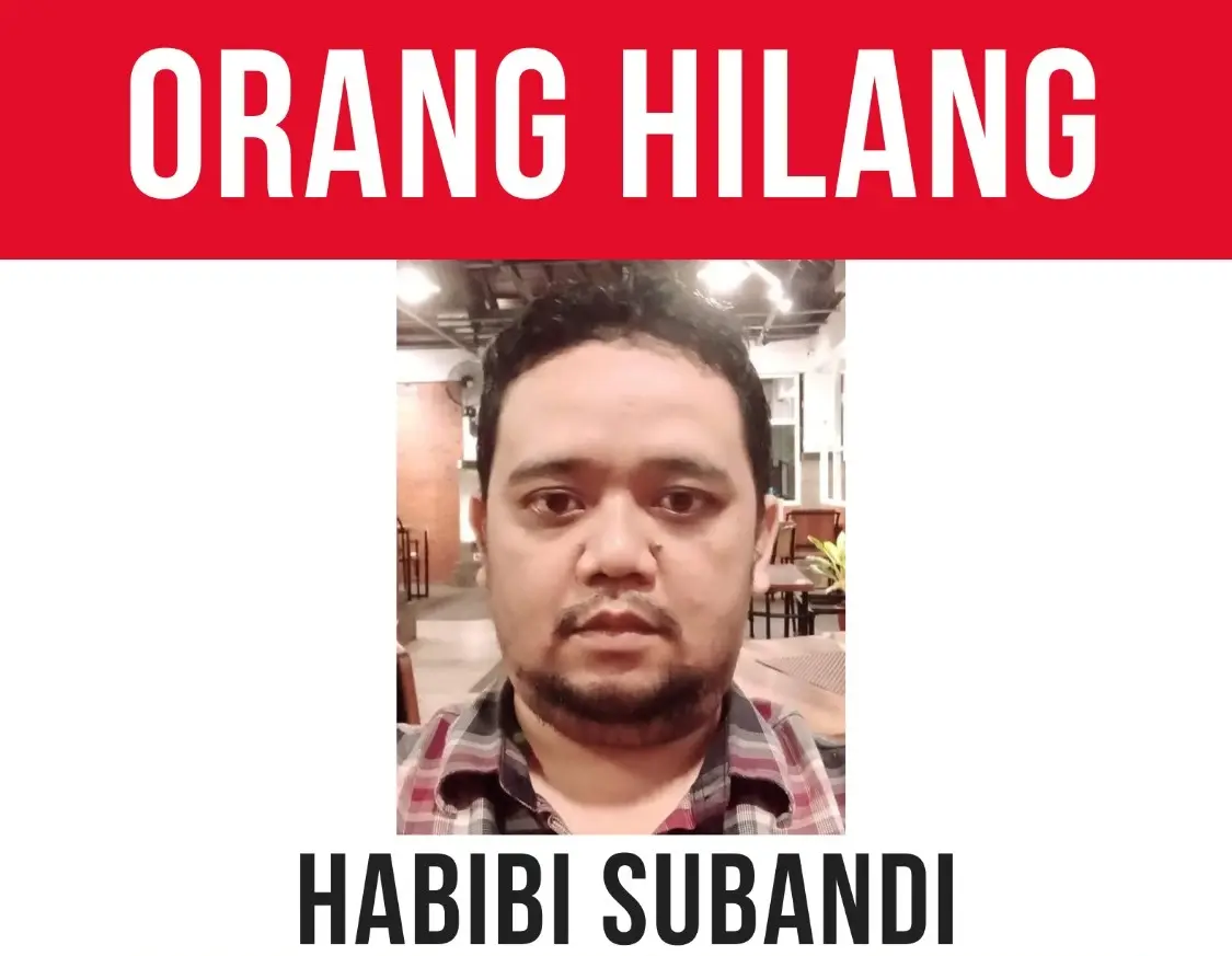 Selebaran digital dosen prodi ilmu politik UB Malang yang mendadak hilang misterius. Foto: dok for TM
