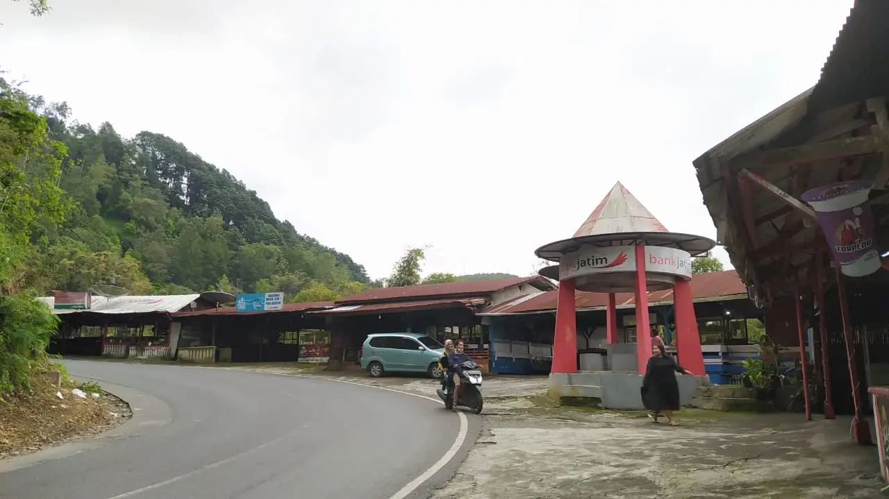 Kawasan Wisata Payung di Kota Batu yang dulu ramai dikunjungi wisatawan kini mulai sepi. (Foto:Azmy)