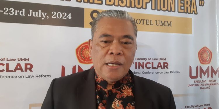 Dekan Fakultas Hukum UMM, Prof. Dr. Tongat, S.H., M.Hum. (Foto/M Sholeh)