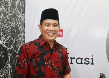 Bacabup Malang dari PDI Perjuangan, Gunawan HS saat mendatangi kantor Tugu Malang ID. Foto: dok.
