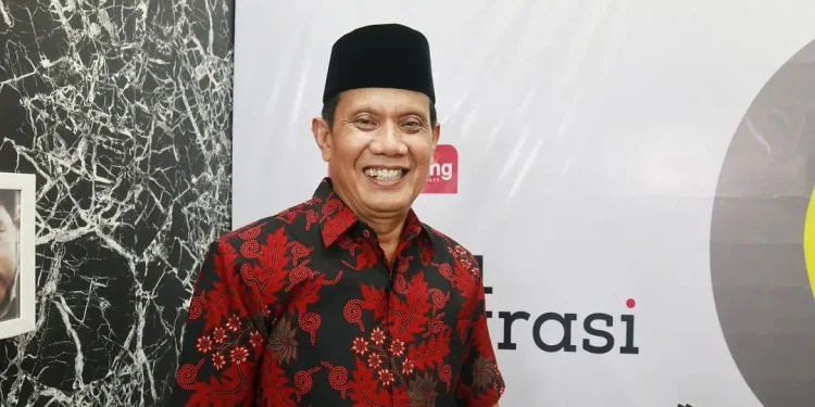 Bacabup Malang dari PDI Perjuangan, Gunawan HS saat mendatangi kantor Tugu Malang ID. Foto: dok.