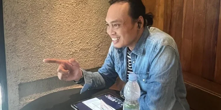 Kuasa hukum pelapor, Bakti Riza Hidayat, yang melaporkan seorang caleg terpilih. Foto: dok.