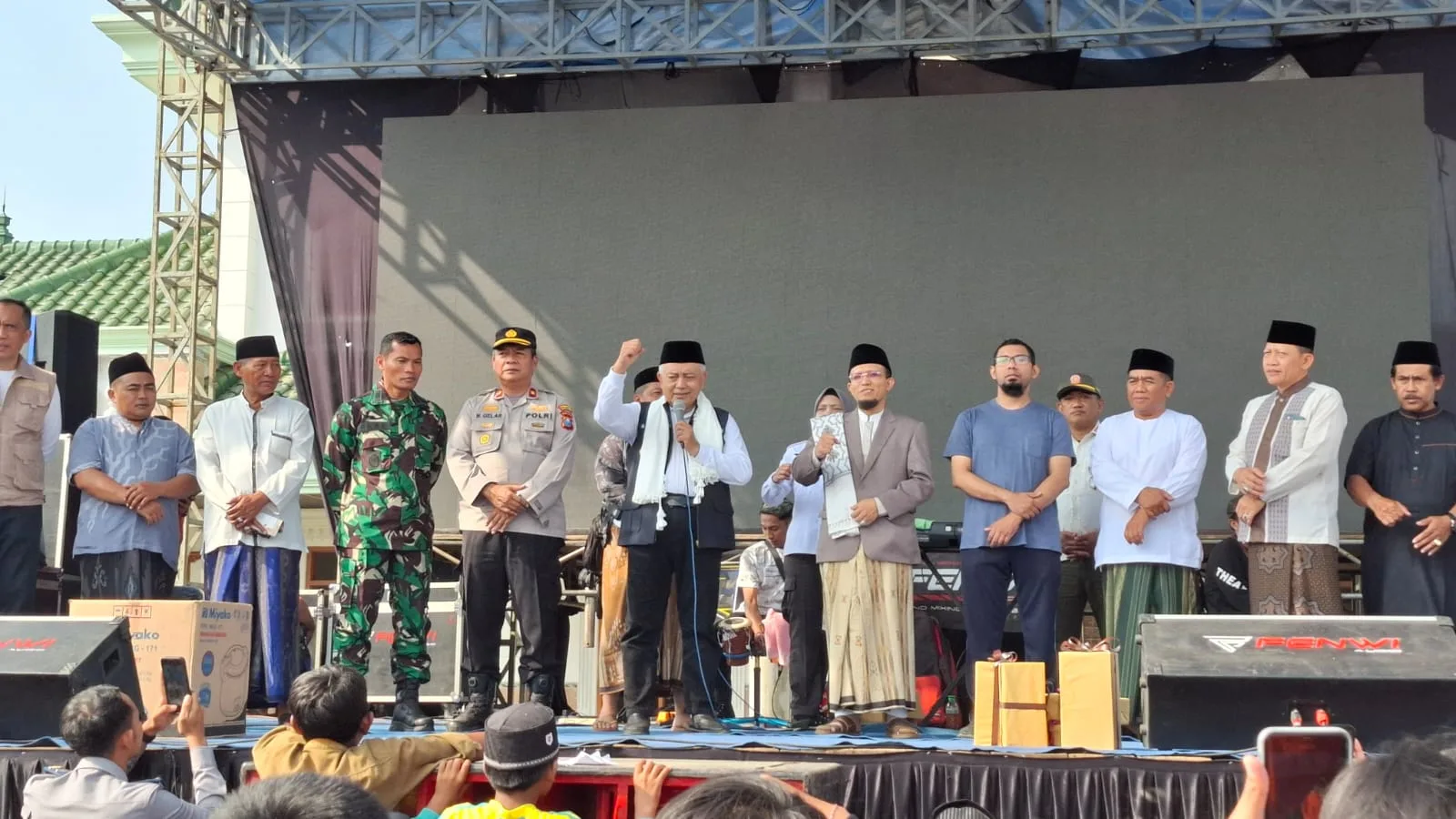 Bupati Malang, Sanusi saat memberikan sambutan. Foto: Aisyah Nawangsari Putri