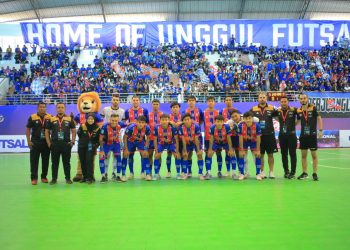 Punggawa Unggul FC Malang yang akan menjadi tuan rumah penutupan Liga Futsal Profesional Indonesia musim ini. (Foto/dok. Unggul FC)