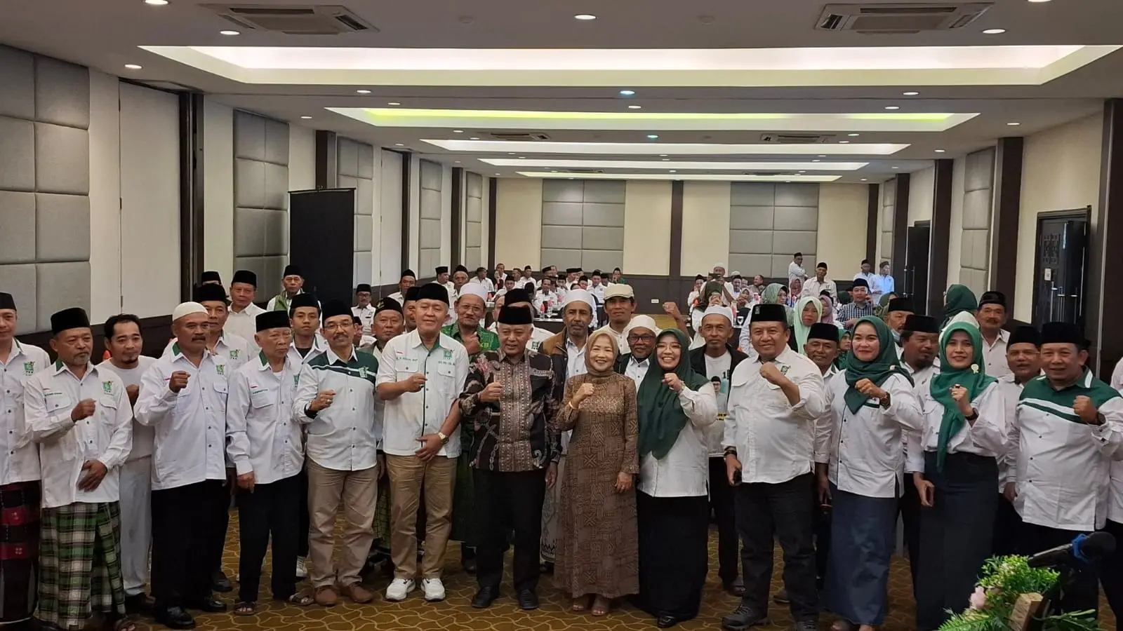 Sanusi dan Lathifah Shohib hadiri konsolidasi DPC PKB Kabupaten Malang. Foto: Aisyah Nawangsari Putri