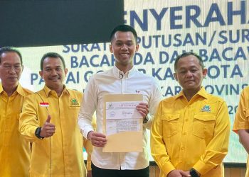 Firhando Gumelar, resmi mengantongi surat tugas dari DPP Golkar untuk maju di Pilkada 2024 Kota Batu. Foto: dok for TM