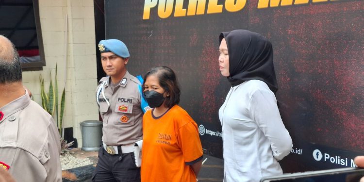 Tersangka pembunuhan Sunik di Saptorenggo Pakis. Foto: Aisyah Nawangsari Putri