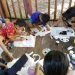 Pelaksanaan misi Eco Art Workshop yang menggabungkan seni dengan sikap kepedulian terhadap lingkungan melalui proyek pembuatan pupuk kompos dari sampah organik. (Foto/dok. UB)