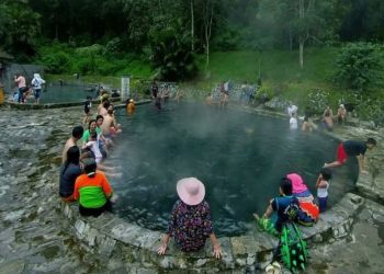 Pemandian air panas Cangan Kota Batu.