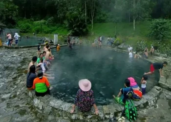 Pemandian air panas Cangan Kota Batu.