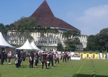 Pertandingan Panahan Pertandingan panahan Asean University Games 2024 di kampus UM