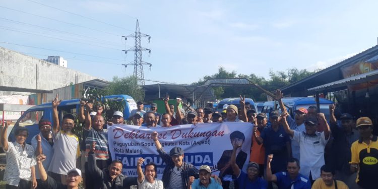 Kak Fai dapat dukungan dari sejumlah Sopir angkot Kota Malang