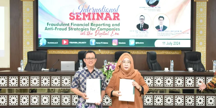 Acara penandatangan MoU FEB Unisma. Foto/dok Unisma
