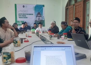 Acara Focus Group Discussion (FGD) antara Lakpesdam NU Kota Malang dan Universitas Brawijaya (UB) membahas penyusunan media pembelajaran fikih kebangsaan. Foto/dok Lakpesdam NU