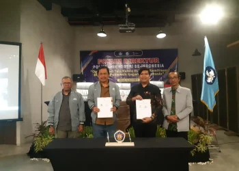 Signing Ceremony SeeMeCV dan Politeknik Negeri se-Indonesia. (Foto/M Sholeh)