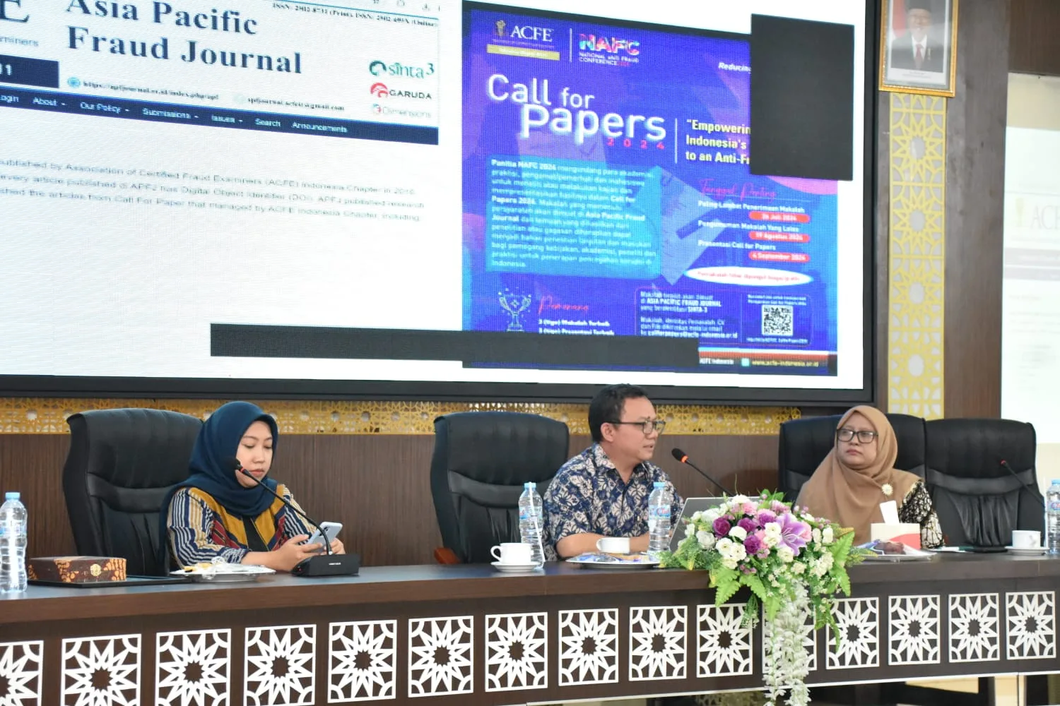 Seminar Internasional Fraudulent Financial Reporting dan Anti-Fraud Strategies oleh FEB Unisma. Foto/dok Unisma