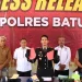 Konferensi pers penanganan hukum pelaku kekerasan anak di Kota Batu. Pemkot Batu masih tetap kawal hak pendidikan pelaku. Foto: Azmy