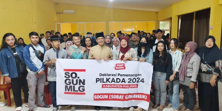 Dukungan untuk Gunawan HS dari Sobat Gunawan (Sogun) terus berdatangan. Foto: dok.