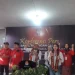 Sam HC dan Ganis Rumpoko resmi mendaftar di KPU Kota Malang dengan diusung PDIP. (Foto/M Sholeh)