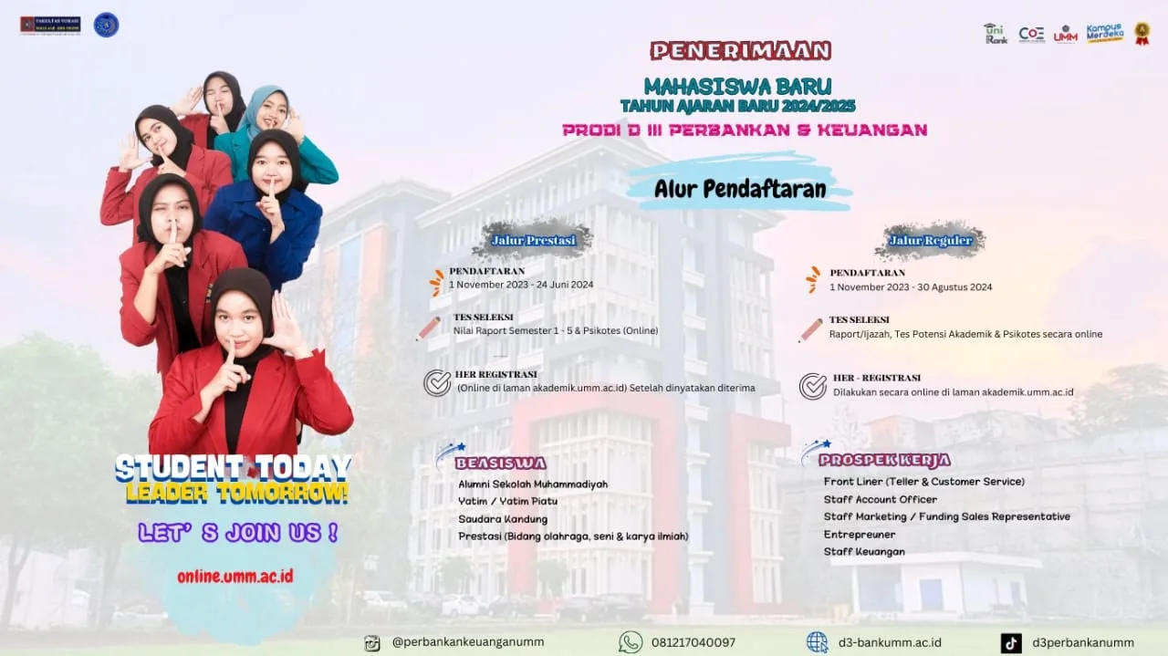 Keunggulan Prodi D3 Perbankan dan Keuangan Vokasi UMM./Foto: dok. Vokasi UMM.