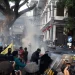 Situasi demo ribuan masa di depan gedung DPRD Kota Malang. (Foto/M Sholeh)
