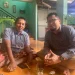Ketua Umum Gerakan Pemuda (GP) Ansor H Addin Jauharuddin (kiri) bersama CEO Tugu Media Group Irham Thoriq.