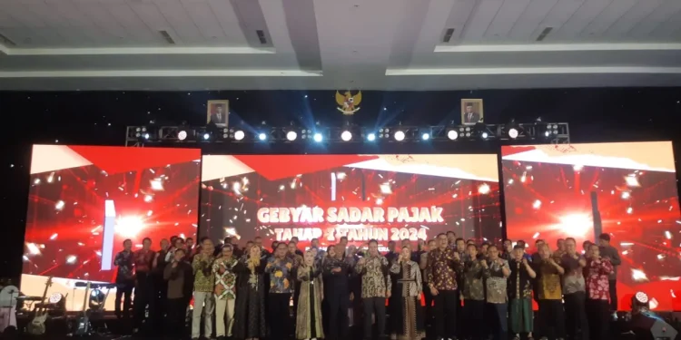 Pengundian Gebyar Sadar Pajak 2024 tahap 1 di MCC. (Foto/M Sholeh)