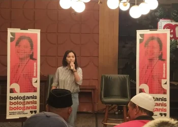 Ganis Rumpoko saat menyampaikan kesiapannya maju mencalonkan diri menjadi calon Wali Kota di Pilkada 2024 Kota Malang. Foto: Azmy