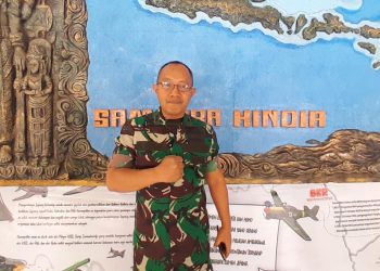Penanggung Jawab Museum Brawijaya Malang, Letkol. Kav. Tutur Suswantoro, S.Pd, M.I.P berbicara tentang peran museum dan generasi muda di tengah peringatan Hari Kemerdekaan RI ke-79./Foto: Tugumalang.id/Bagus Rachmad Saputra.