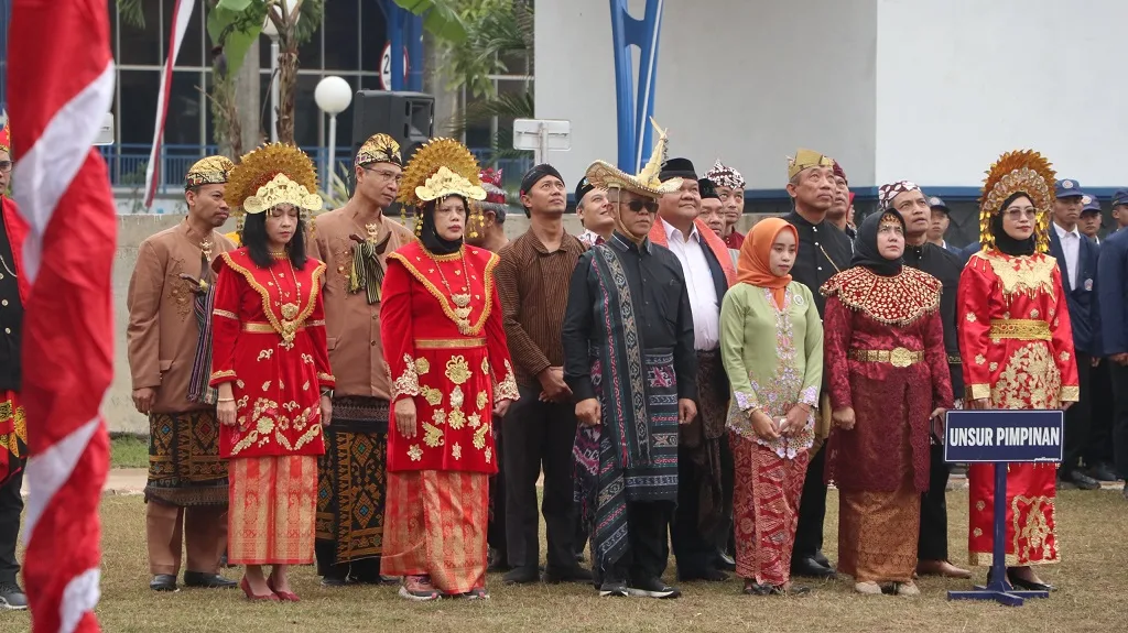 Upacara Peringatan HUT RI ke-79 di kampus Polinema. (Foto/dok. Polinema)